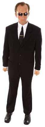 Agent Smith life size puppet figure created for The Matrix Reloaded. | Profiles in History