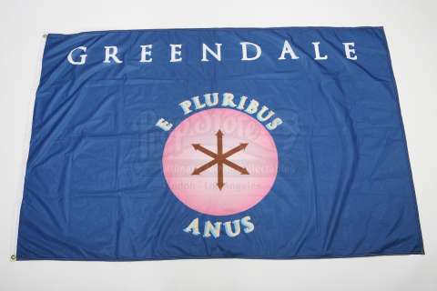 Community | Various Episodes: Greendale’s "E Pluribus Anus" School Flag | Propstore