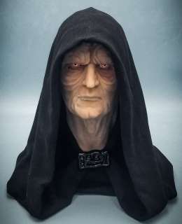 Emperor Palpatine Silicone Mask / Display
