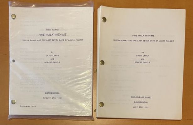 DAVID LYNCH ESTATE- TWIN PEAKS FIRE WALK WITH ME ORIGINAL SCRIPTS 2 DRAFTS LOT 2