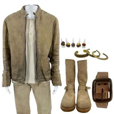 Lot 122: The Wrecking Crew Jonny Hale Screen Worn Stunt Double Jacket, Henley, Pants, Belt, (5) Rings, (3) Bracelets & Boots Ch 7 Sc Multiple | VIP Fan Auctions