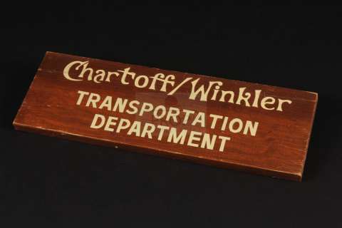 Chartoff-Winkler Productions | Transportation department sign | The Prop Gallery