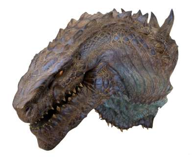 Godzilla prototype head from Godzilla. | Profiles in History