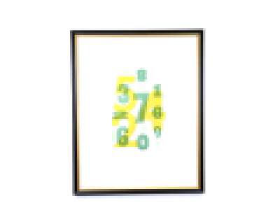 Mad Men | Peggy’s Framed Number Art | ScreenBid