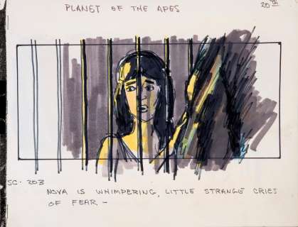 Collection of production sketches from Planet of the Apes | Bonhams