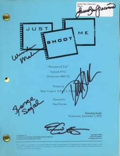 Just Shoot Me Cast Signed Script | Piece of the Past