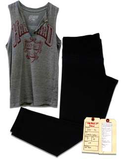 Jennifer Lopez Screen-Worn ’’Hero’’ Harvard T-Shirt & Leggings From Romantic Comedy ’’The Backup Plan’’ | Nate Sanders