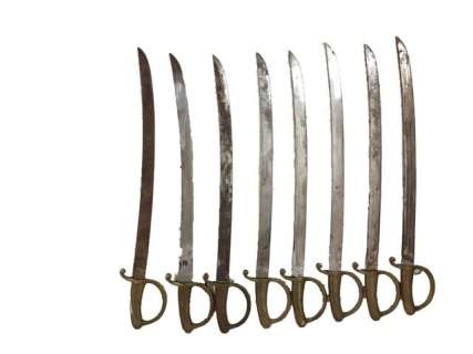 The Patriot Solder Lot of Swords Movie Props | Premiere Props