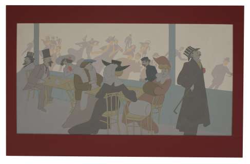 Title Art From the Beloved 1958 Film ‘‘Gigi‘‘ -- Hand Painted Artwork Used in Actual Title Credit & End Credit