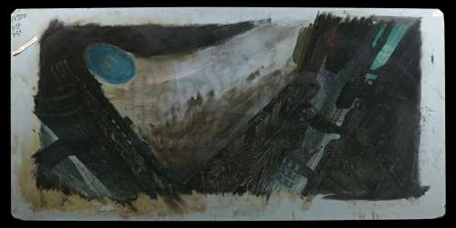 Blade Runner (1982) | Matthew Yuricich Matte Painting - Building Exterior | Propstore