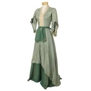 THE LAWLESS BREED - Rosie McCoy (Julie Adams) Green Check Period Dress | The Golden Closet