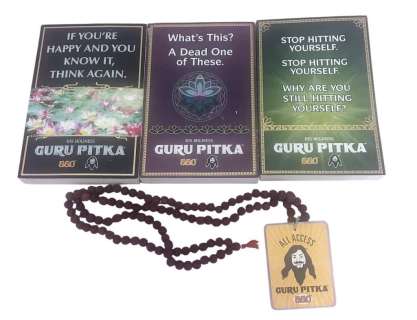 Lot 287 - The Love Guru (2008) - Val Kilmer Acess Badge and Love Guru Books