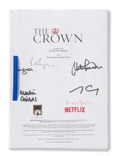 An autographed script for The Crown Season 1, Episode 5, ’Smoke and Mirrors’ | Bonhams