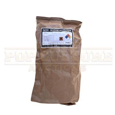 Lot 10 - Breaking Bad (TV) – Prop Sodium Hydroxide Bag - 58-6 | Icons of Pop Culture