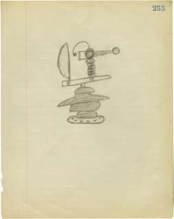 Ken Strickfaden Original Pencil Sketch. Dynamic, evocative pencil illustration by the legendary Strickfaden of what appears ... | Heritage