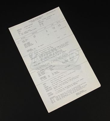 Star Wars: Return of the Jedi | Revenge Of The Jedi Call Sheet - 42 | Propstore (Buy Now)