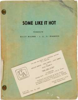 A Marilyn Monroe-Related Script Personally-Owned by Al Breneman from "Some Like It Hot." | Heritage