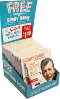 Bobby Darin Fountain Pen/45 Record Display with Thirteen Complete Sets (Scripto/Capitol Records, 1962). | Heritage