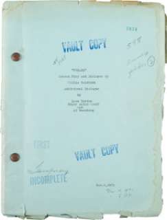A Script from "Freaks." | Heritage