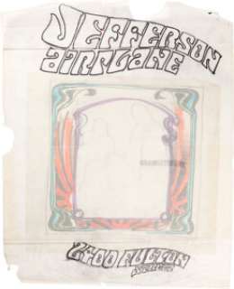 Jefferson Airplane 2400 Fulton Street Original Album Art Elements by Rick Griffin and Randy Tuten (RCA, 1987). | Heritage