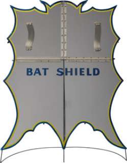 Adam West "Batman" and Burt Ward "Robin" Iconic Hero Bat Shield from Batman (NBC TV, 1966-19... | Heritage