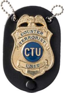 Kiefer Sutherland "Jack Bauer" Counter Terrorist Unit Badge and Chain from 24 (Fox TV, 2001-... | Heritage