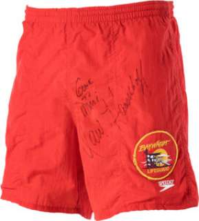 Baywatch (NBC TV, 1989-1999), David Hasselhoff "Mitch Buchannon" Autographed Lifeguard Swim Trunks and Rescue Can.