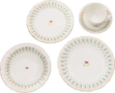 Titanic (TCF, 1997), Group of (400-Plus) White Star Line Dinnerware Pieces. (Total: 64 Items)