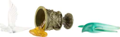 Petyr "Littlefinger" Baelish (Aidan Gillen) Group of (2) Bird Figures and (1) Goblet from Game of Thrones (HBO® Original 2011-2019, Season 4). (Total: 3 Items)