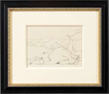 Winsor McCay - Gertie the Dinosaur (McCay, 1914), Gertie Animation Drawing Original Art. | Heritage