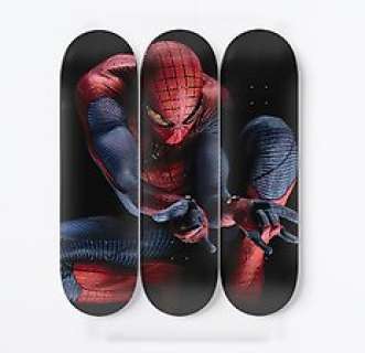 SKATART - SPIDER-MAN POWER - 3 PCS ART WORK ! - TOTAL SIZE 84X66 CM ! | Catawiki