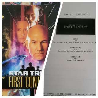 Script - Gene Roddenberry - STAR TREK: FIRST CONTACT - Patrick Stewart - 1997 | Catawiki