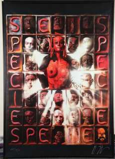H.R. Giger-designed Sil digital armature, boy Sil head and H.R. Giger signed print from Species | Profiles in History