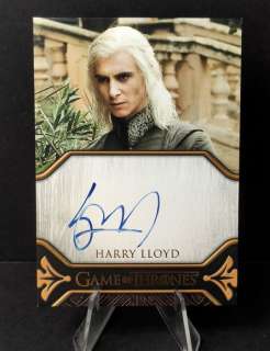 Game of Thrones - Rittenhouse Art & Images - Viserys Targaryen "Harry Lloyd" Autograph | Catawiki