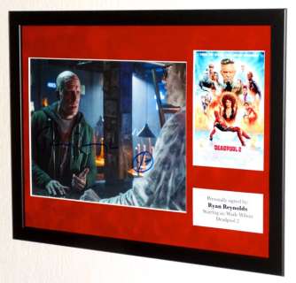 Deadpool - Ryan Reynolds (Wade Wilson) Framed, signed + Certificate of Authenticity