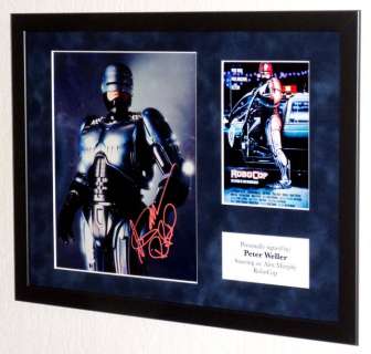 Robocop - Peter Weller (Alex Murphy) Framed, signed + Certificate of Authenticity | Catawiki