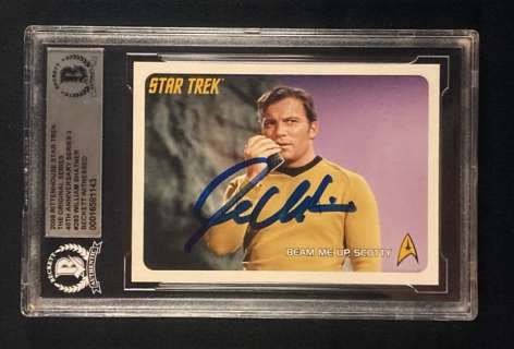 Star Trek - William Shatner - Signed Trading Card - Beckett Authentic | Catawiki