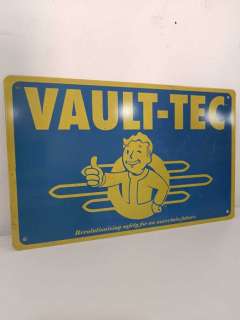 Fallout - - Movie prop Vault-Tec Tin Sign from Fallout TV Series (mint condition) | Catawiki