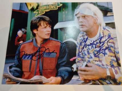 Back to the Future - Double signed by Michael J. Fox & Christopher Lloyd - Private signing ACOA/RACC | Catawiki