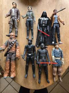 Hasbro - Toy Star Wars Rogue One Figuren set (Captain Cassian Andor, Death Trooper, Jyn Erso, Captain Poe - 2010-2020 - U.S.