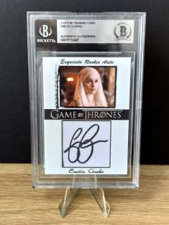 Game of Thrones - Game of Thrones - Emilia Clarke - Daenerys Targaryen - Authentic Autograph - Beckett | Catawiki