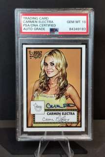 Topps Carmen Electra - Autograph - PSA 10
