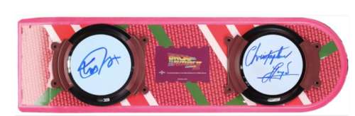 Back to the Future - Replica Hoverboard, signed by Michael J. Fox & Christopher Lloyd - with Beckett COA - - Movie prop | Catawiki