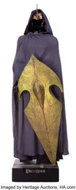 "Elven Warrior" screen-used costume and armor display from The Lord of the Rings trilogy. ...