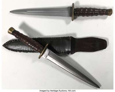 "Prince Charming" (2) daggers from his fight with "King George" in Once Upon a Time Season 6, Episode 12....