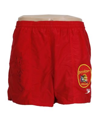"Baywatch" Mitch Buchannon’s (David Hasselhoff) Autographed Swim Trunks | Planet Hollywood Vault