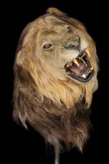 Lot 1284 - Screen-used articulated lion head puppet from The Ghost and the Darkness and Big Fish