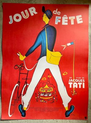 Pierre Étaix - *Jour de Fête* ("The Big Day"), directed by Jacques Tat - 1950s | Catawiki
