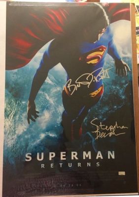 Superman Returns signé par Brandon Routh et Stephan Bender - Celebrity Authentics COA | Catawiki