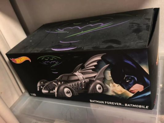 Batman Forever - Hot Wheels - - Movie prop Includes original box and styrofoam insert. Appears used; minor surface wear on box and model. | Catawiki